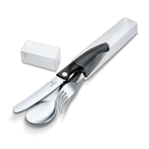 [VI/6.7192.F3 ] Victorinox - Set de couverts 3 pièces noir